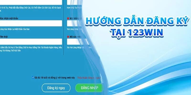 Người chơi cung cấp thông tin đăng ký 123Win 